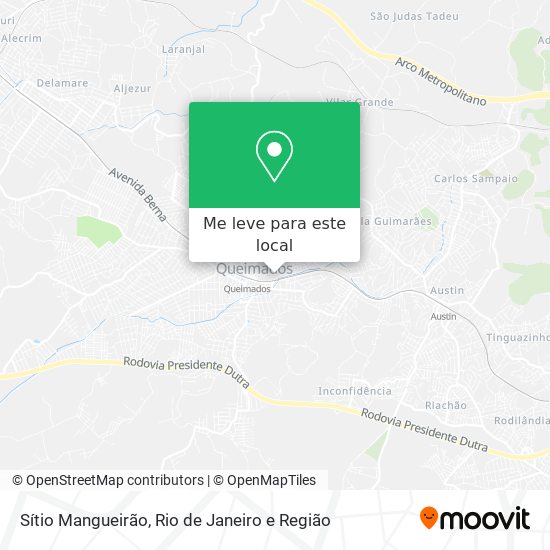 Sítio Mangueirão mapa
