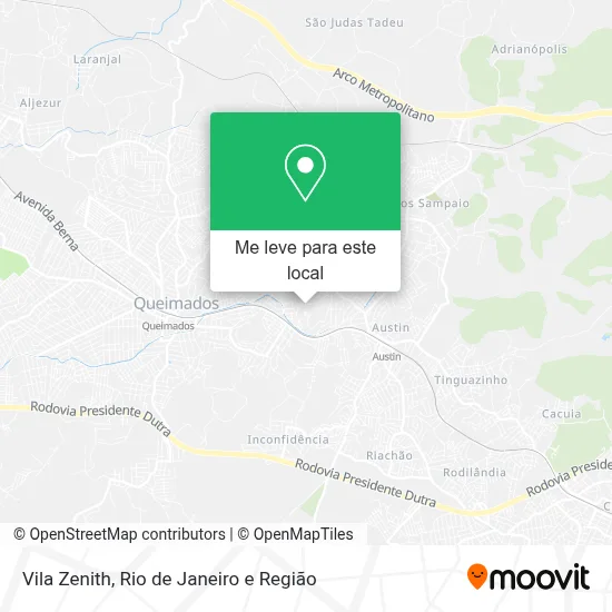 Vila Zenith mapa