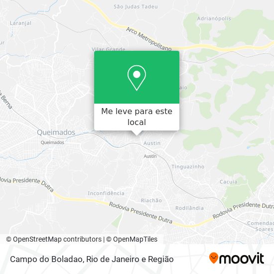 Campo do Boladao mapa
