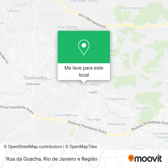 Rua da Guacha mapa
