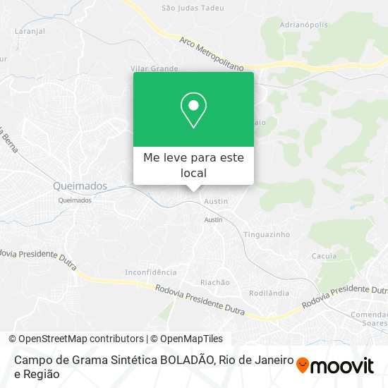 Campo de Grama Sintética BOLADÃO mapa