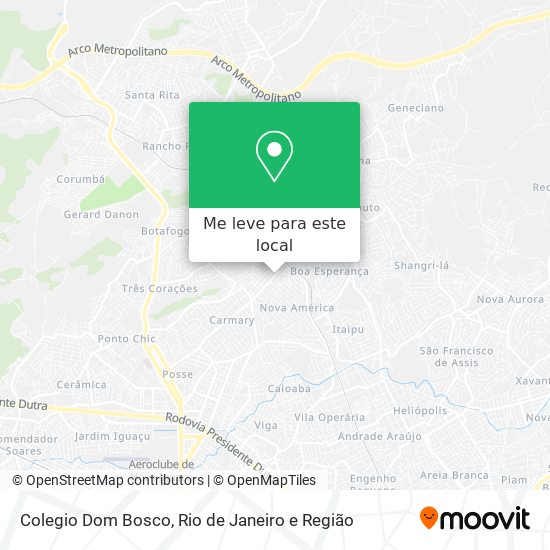 Colegio Dom Bosco mapa