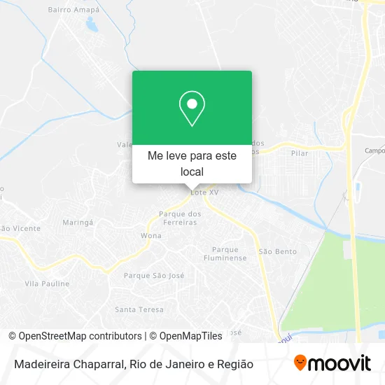 Madeireira Chaparral mapa