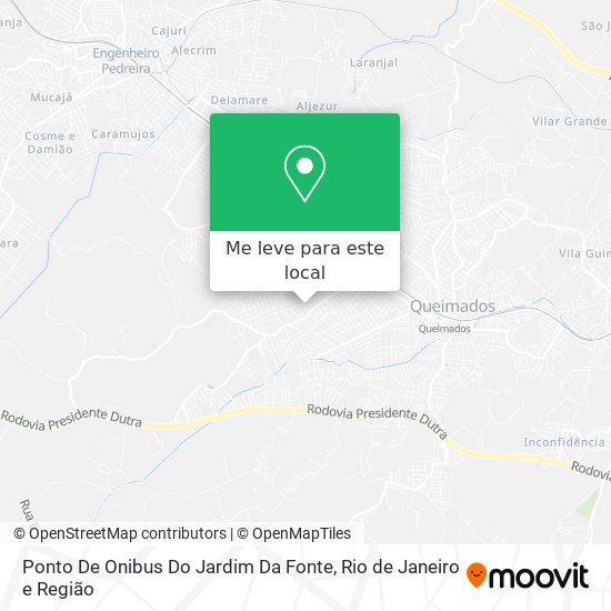 Ponto De Onibus Do Jardim Da Fonte mapa