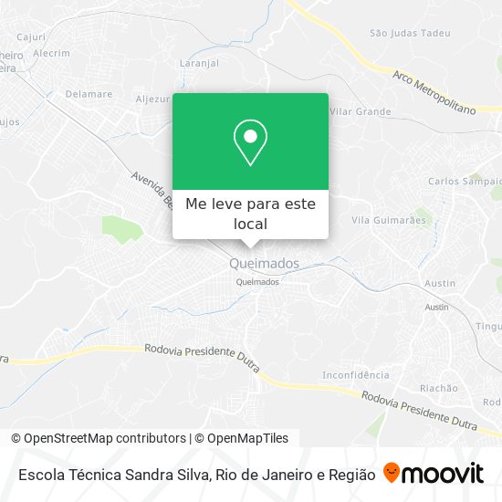 Escola Técnica Sandra Silva mapa