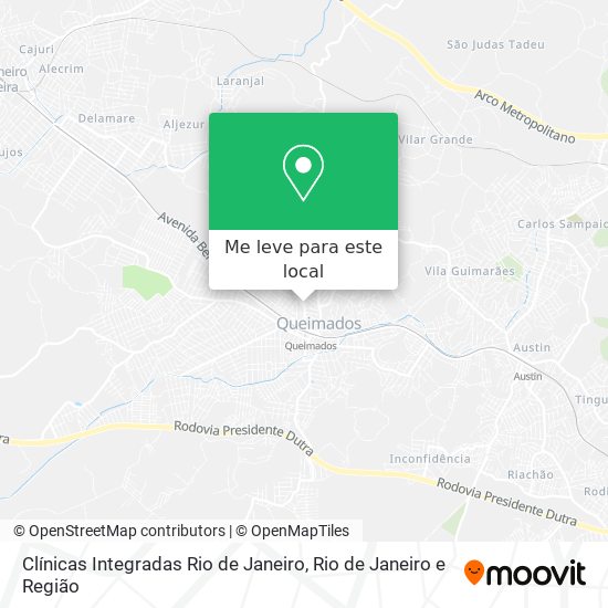 Clínicas Integradas Rio de Janeiro mapa