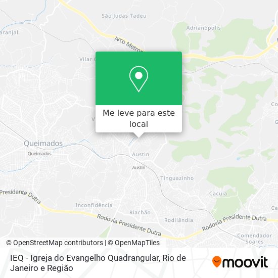 IEQ - Igreja do Evangelho Quadrangular mapa