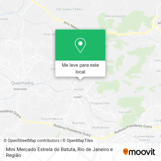 Mini Mercado Estrela do Batuta mapa