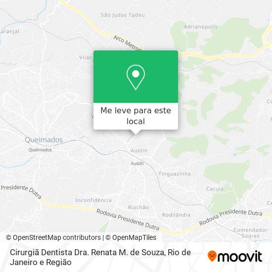 Cirurgiã Dentista Dra. Renata M. de Souza mapa