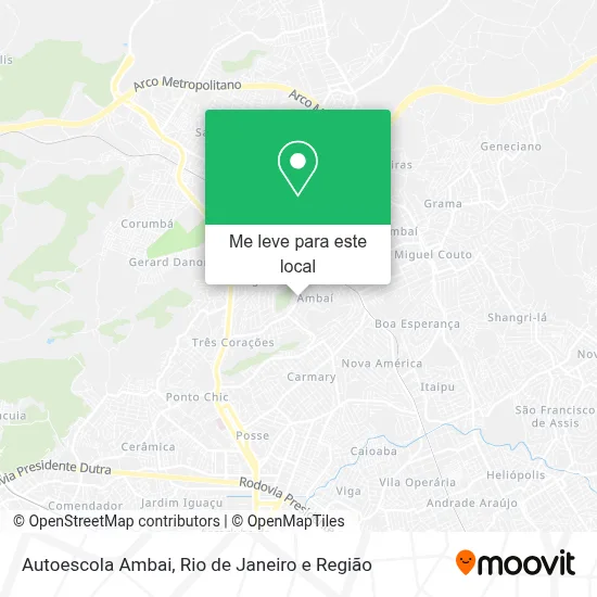 Autoescola Ambai mapa