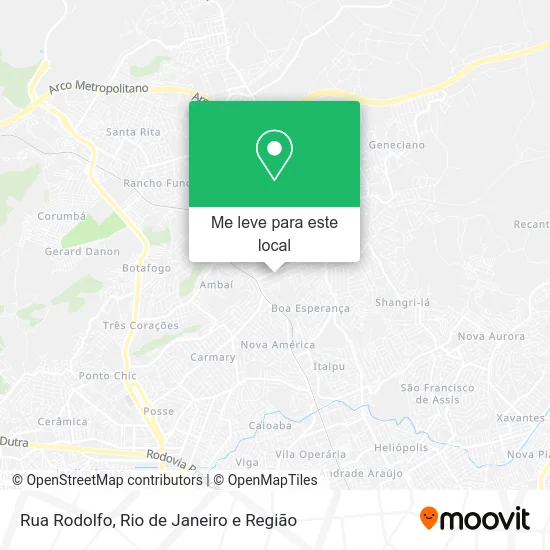 Rua Rodolfo mapa