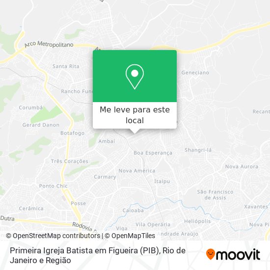 Primeira Igreja Batista em Figueira (PIB) mapa