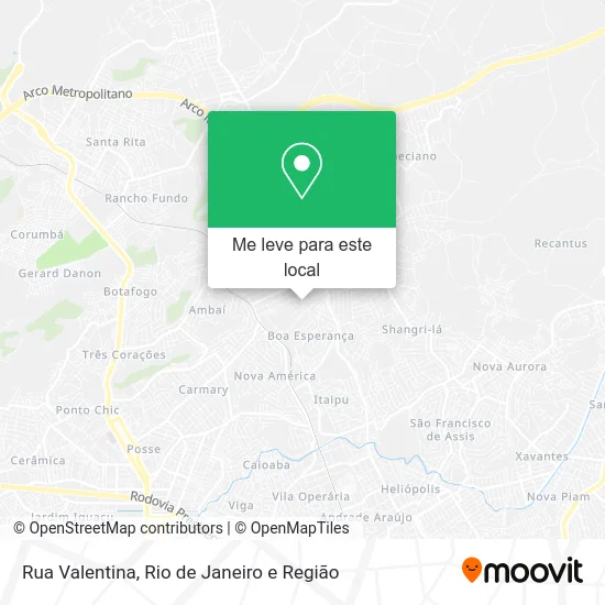 Rua Valentina mapa