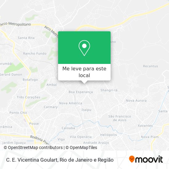 C. E. Vicentina Goulart mapa