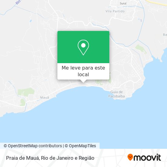 Praia de Mauá mapa
