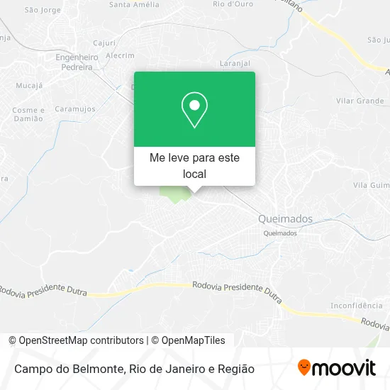 Campo do Belmonte mapa