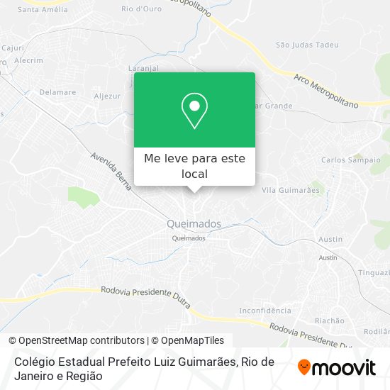Colégio Estadual Prefeito Luiz Guimarães mapa