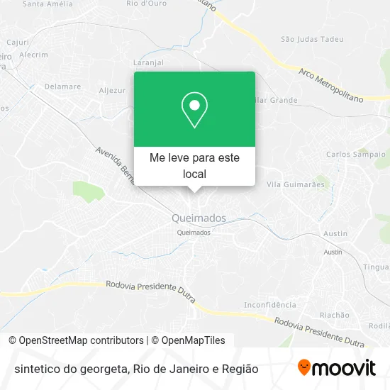 sintetico do georgeta mapa
