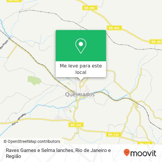 Raves Games e Selma lanches mapa