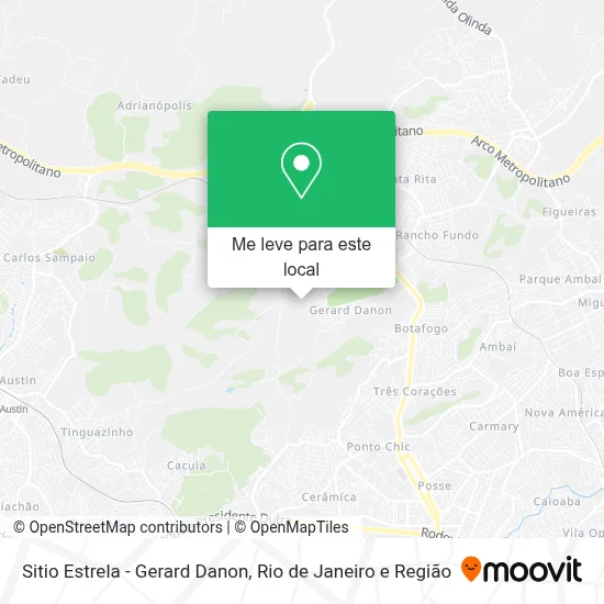 Sitio Estrela - Gerard Danon mapa