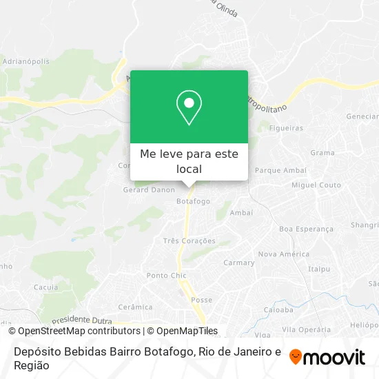 Depósito Bebidas Bairro Botafogo mapa