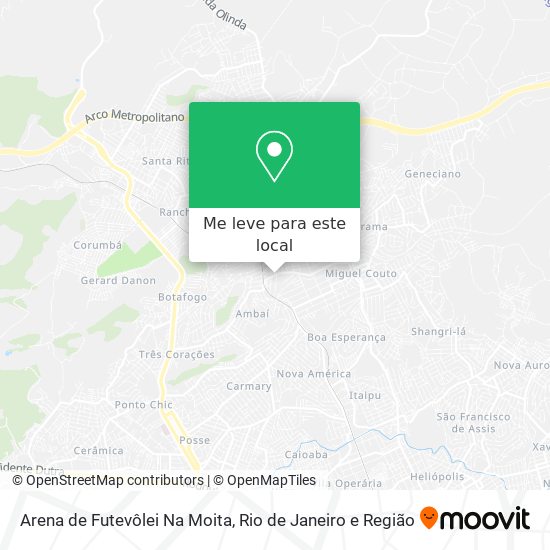 Arena de Futevôlei Na Moita mapa