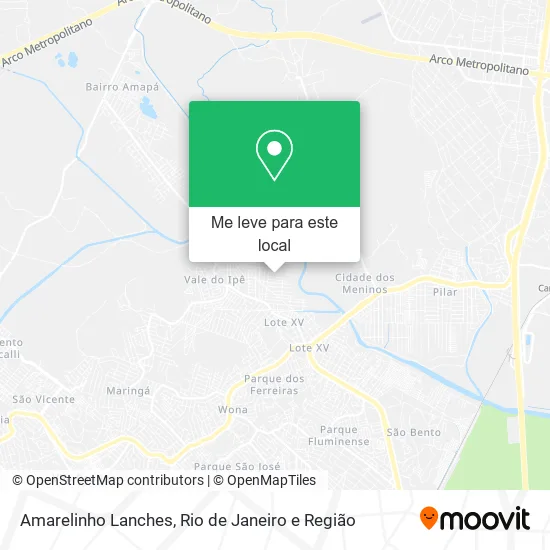 Amarelinho Lanches mapa