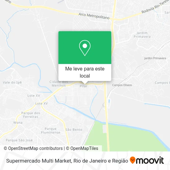 Supermercado Multi Market mapa