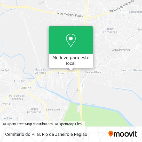 Cemitério do Pilar mapa