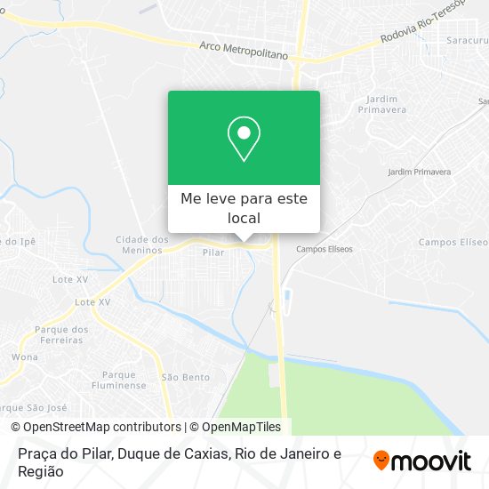 Praça do Pilar, Duque de Caxias mapa