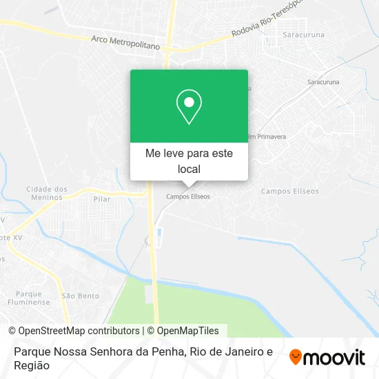 Parque Nossa Senhora da Penha mapa
