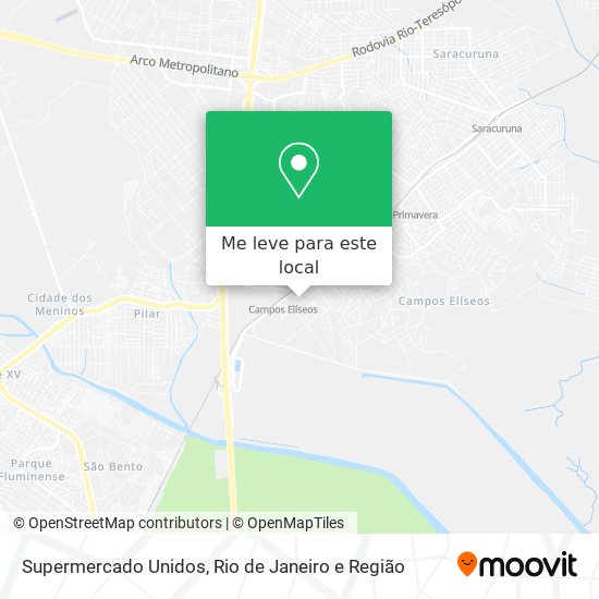Supermercado Unidos mapa