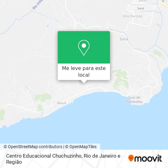 Centro Educacional Chuchuzinho mapa