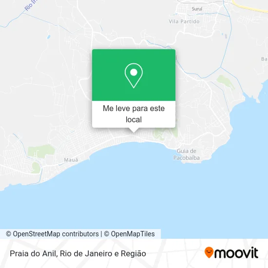 Praia do Anil mapa