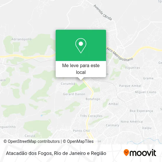 Atacadão dos Fogos mapa