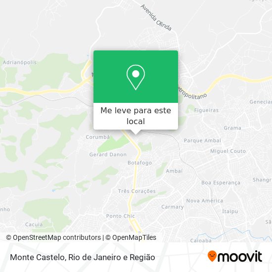 Monte Castelo mapa