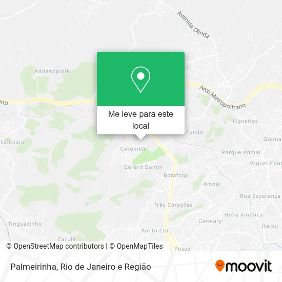 Palmeirinha mapa