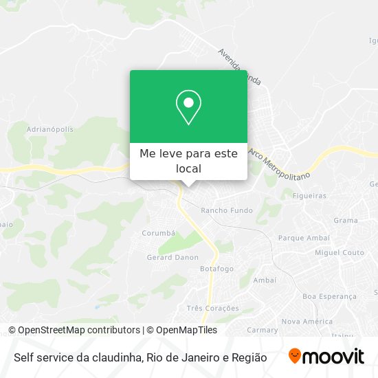 Self service da claudinha mapa