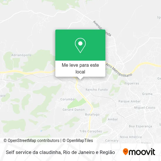 Self service da claudinha mapa