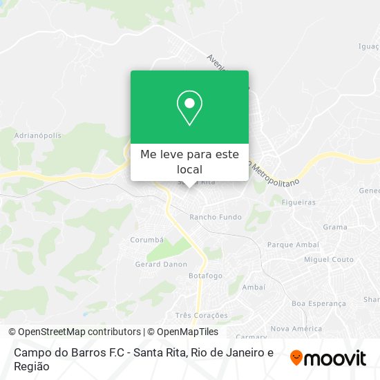 Campo do Barros F.C - Santa Rita mapa
