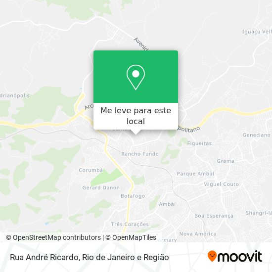 Rua André Ricardo mapa