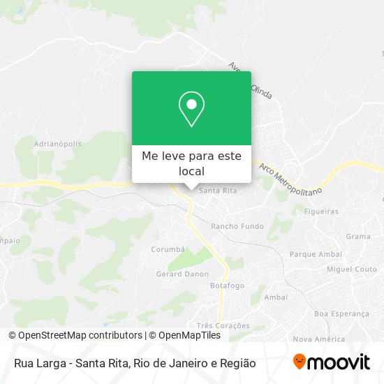 Rua Larga - Santa Rita mapa