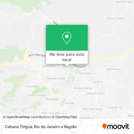 Cabana Tinguá mapa
