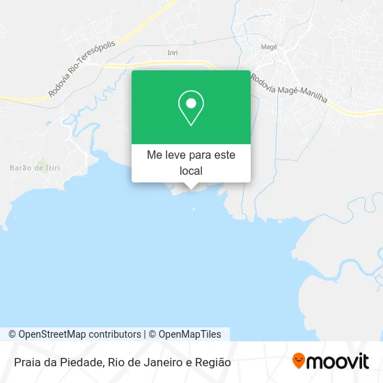 Praia da Piedade mapa