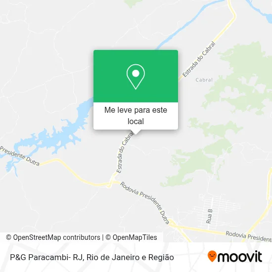 P&G Paracambi- RJ mapa