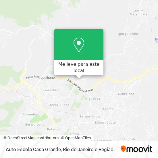 Auto Escola Casa Grande mapa