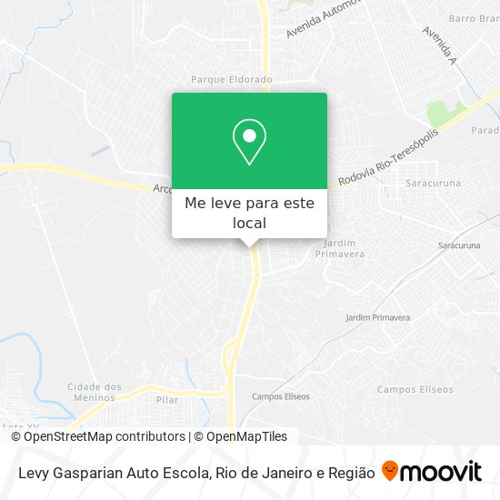 Levy Gasparian Auto Escola mapa