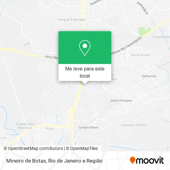 Mineiro de Botas mapa