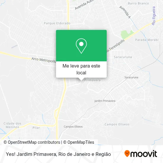 Yes! Jardim Primavera mapa