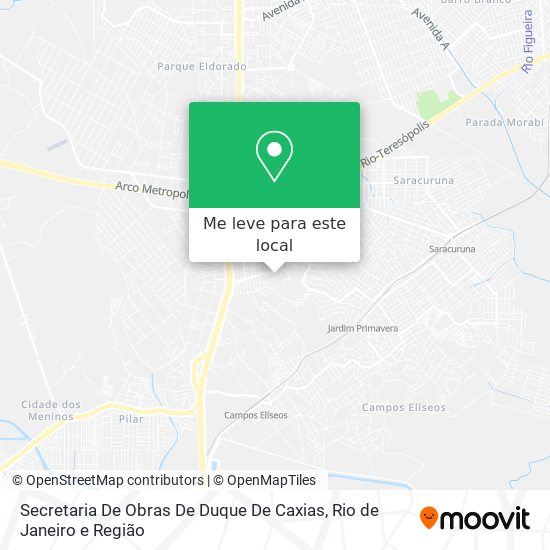Secretaria De Obras De Duque De Caxias mapa